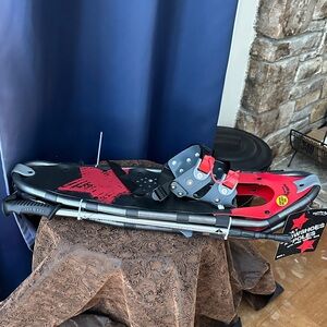 Red and Black Snowshoes